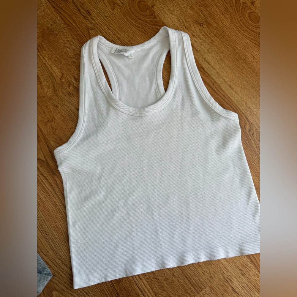 Tank Top - White, Gray & Black - Picture 3 of 4